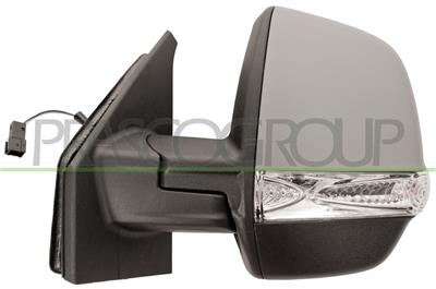 DOOR MIRROR LEFT-CABLE-PRIMED-WITH LAMP MOD. CARGO