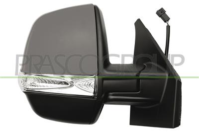 DOOR MIRROR RIGHT-ELECTRIC-HEATED-PRIMED-WITH LAMP-WITH SENSOR 8PINS MOD. CARGO