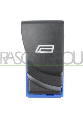 INTERRUPTEUR LEVE-VITRE NOIR-PORTE AVANT DROITE-6 BROCHES