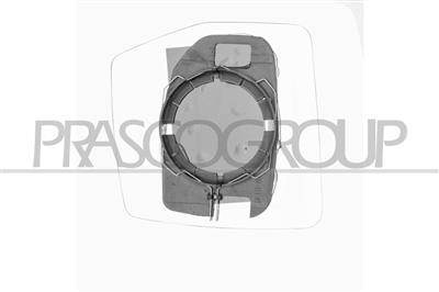 MIRROR GLASS BASE LEFT-HEATED-CONVEX