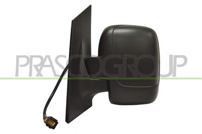 DOOR MIRROR LEFT-ELECTRIC-BLACK-HEATED-FOLDABLE-CONVEX-CHROME-SINGLE GLASS