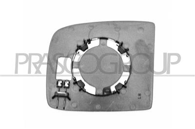 MIRROR GLASS BASE LEFT-UPPER-CONVEX