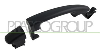 REAR DOOR HANDLE RIGHT/LEFT-OUTER-BLACK-WITHOUT KEY HOLE