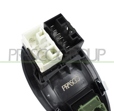 PULSANTIERA ALZACRISTALLO PORTA ANTERIORE SINISTRA-NERA-2 INTERRUTTORI-CON FUNZIONE REGOLAZIONE RETROVISORI-20 PINS