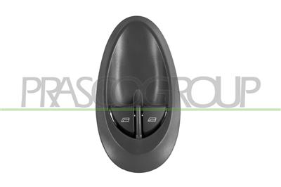 INTERRUPTOR ELEVALUNAS NEGRO-2 INTERRUPTORES-ELEVALUNAS PORTA DELANTERA IZQUIERDA-SIN FUNCION DE ADJUSTE DE ESPEJOS-12 PINES