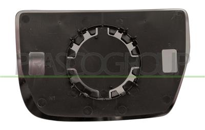 MIRROR GLASS BASE LEFT-LOWER-CONVEX-CHROME