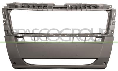 FRONT BUMPER-CENTRE-DARK GRAY-WITHOUT GRILLE