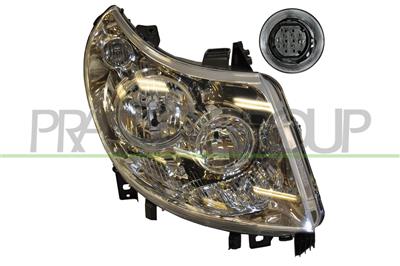 PROIETTORE DESTRO H1+H7-ELETTRICO-CON MOTORE-8 PINS MOD. > 12/10