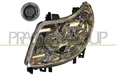 HEADLAMP LEFT H1+H7 ELECTRIC-WITH MOTOR-8 PINS MOD. > 12/10