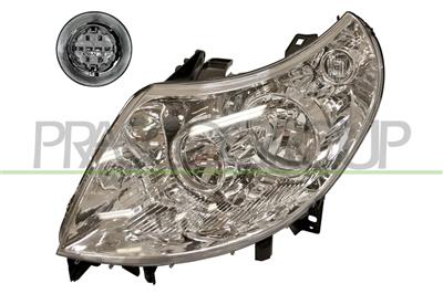 SCHEINWERFER LINKS-H1+H7-MIT LWR-MIT MOTOR-8 PINS MOD. 01/11 >