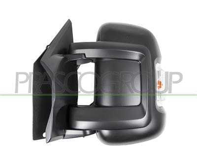 RETROVISORE SINISTRO-ELETTRICO-NERO-TERMICO-CON SONDA-CON FANALE-BRACCIO CORTO-LAMPADINA 16W
