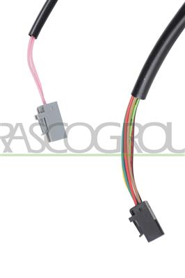 RETROVISORE SINISTRO-ELETTRICO-NERO-TERMICO-CON SONDA-CON FANALE-BRACCIO CORTO-LAMPADINA 16W