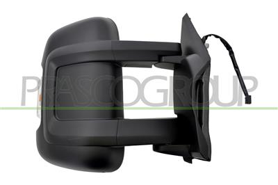 ESPEJO DERECHO ELECTRICO-NEGRO-TERMICO-CON PILOTO AMBAR-CONVEXO-BRAZO MEDIO-8 PINES