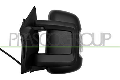 RETROVISORE SINISTRO-ELETTRICO-NERO-TERMICO-CHIUDIBILE-CON FANALE-CON SONDA-LAMPADINA 5W-BRACCIO CORTO-CONVESSO-12 PINS