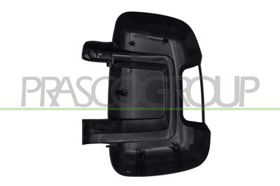 DOOR MIRROR COVER RIGHT-BLACK-WITH LAMP HOLE-SHORT ARM