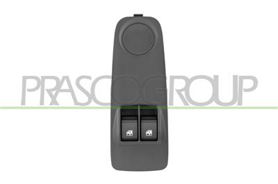 FRONT DOOR LEFTWINDOW REGULATOR PUSH-BOTTON PANEL-BLACK-2 SWITCHES-8 PINS