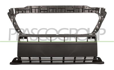 PARAURTI ANTERIORE-CENTRALE-NERO-GOFFRATO-CON GRIGLIA-INFERIORE