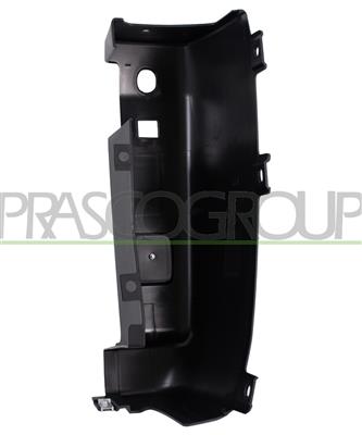 REAR BUMPER END CUP LEFT-BLACK-TEXTURED FINISH-WITH REFLECTOR