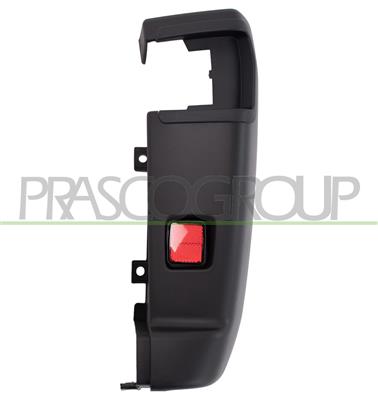 EMBOUT DROIT DE PARE-CHOCS ARRIERE NOIR STRUCTURE'-AVEC CATADIOPTRE MOD. MAXI (15/17M3)
