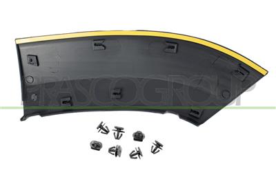 FRONT WHEEL ARCH EXTENSION LEFT-BLACK-TEXTURED FINISH-WITH CLIPS