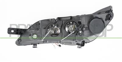 HEADLAMP RIGHT H7+H7 ELECTRIC-WITH MOTOR-WITH STATIC CORNERING LAMP-LED-BLACK