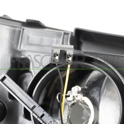 PROIETTORE SINISTRO H7+H7-ELETTRICO-CON MOTORE-CON LUCE DIREZIONALE-NERO-LED
