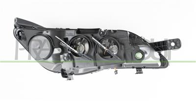 PROIETTORE SINISTRO H7+H7-ELETTRICO-CON MOTORE-CON LUCE DIREZIONALE-CROMATO-LED
