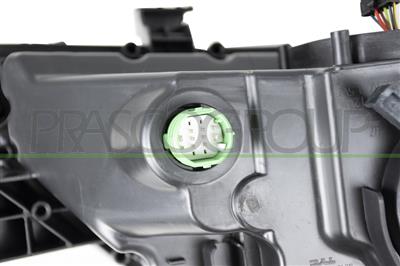 PROIETTORE SINISTRO H7+H7-ELETTRICO-CON MOTORE-CON LUCE DIREZIONALE-CROMATO-LED