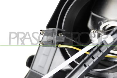 PROIETTORE SINISTRO H7+H7-ELETTRICO-CON MOTORE-CON LUCE DIREZIONALE-CROMATO-LED