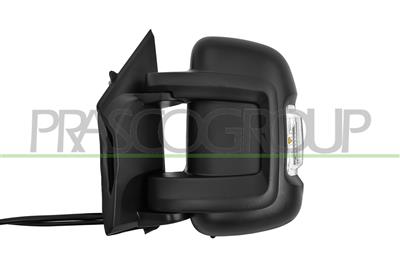 RETROVISORE SINISTRO-ELETTRICO-NERO-TERMICO-CHIUDIBILE-CON FANALE-LAMPADINA 16W-CON SONDA-CON BLIS-BRACCIO CORTO-CONVESSO-14 PIN