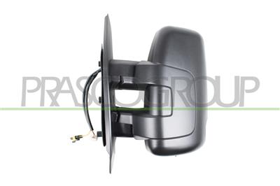 ESPEJO IZQUIERDO-ELECTRICO-NEGRO-TERMICO-CON SONDA-CON PILOTO-BRAZO CORTO-CONVEXO/CROMADO-5P + 4P