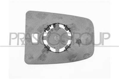 MIRROR GLASS BASE RIGHT-UPPER-CONVEX