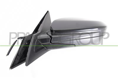 DOOR MIRROR LEFT-ELECTRIC-BLACK-FLAT-CHROME