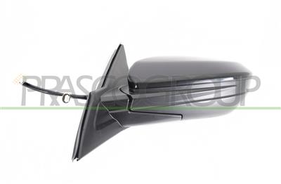 DOOR MIRROR LEFT-ELECTRIC-BLACK-HEATED-FLAT-CHROME