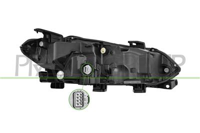 SCHEINWERFER LINKS-H4-MIT/OHNE LWR-OHNE MOTOR-SCHWARZ