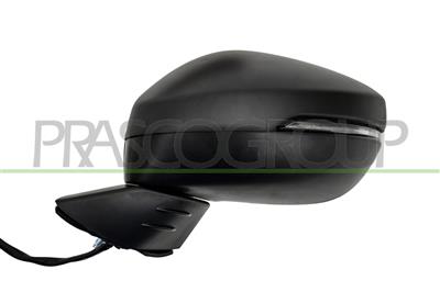 DOOR MIRROR LEFT-ELECTRIC-PRIMED-HEATED-FOLDABLE-WITH LAMP-WITH BLIS-ASPHERICAL-10 PINS