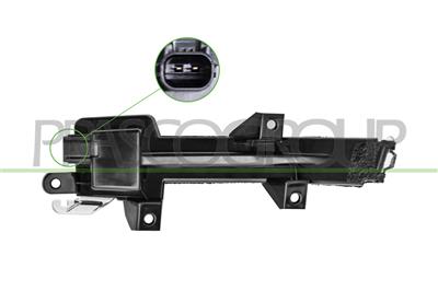 MIRROR LAMP RIGHT-CLEAR-LED