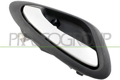 FRONT/REAR DOOR HANDLE LEFT-INNER-WITH CHROME LEVER-BLACK HOUSING