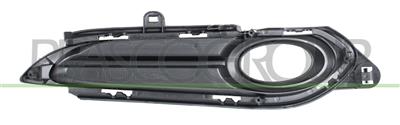BUMPER GRILLE LEFT-BLACK-WITH FOG LAMP HOLE