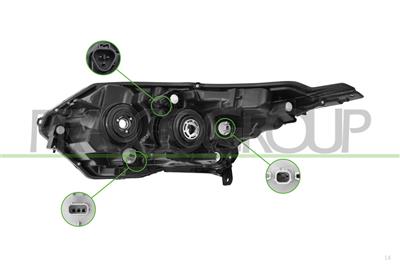 SCHEINWERFER RECHTS-MIT LWR-MIT MOTOR-MIT TAGFAHRLICHT-LED