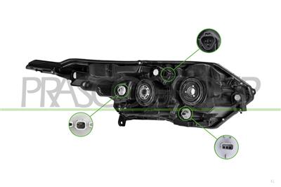 HEADLAMP LEFT-ELECTRIC-WITH MOTOR-WITH DAY RUNNING LIGHT-LED