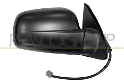 ESPEJO DERECHO ELECTRICO-NEGRO-CONVEXO/CROMADO 3H3P