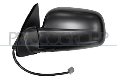 DOOR MIRROR LEFT-ELECTRIC-BLACK-CONVEX-CHROME 3H3P