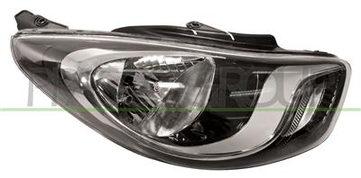 HEADLAMP RIGHT H4 ELECTRIC-WITH MOTOR-BLACK