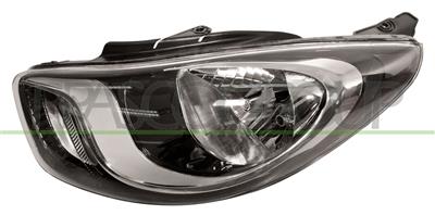 HEADLAMP LEFT H4 ELECTRIC-WITH MOTOR-BLACK