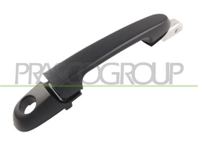 FRONT DOOR HANDLE RIGHT-OUTER-BLACK-WITH KEY HOLE