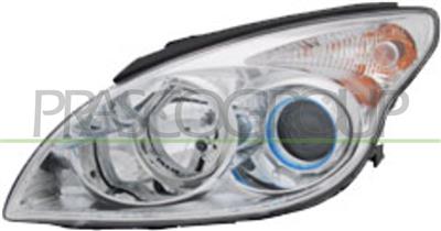 HEADLAMP LEFT H1+H7 ELECTRIC-WITH MOTOR-CHROME