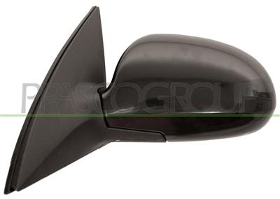 DOOR MIRROR LEFT-ELECTRIC-BLACK-HEATED-ASPHERICAL-CHROME