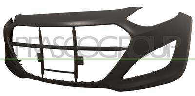 FRONT BUMPER-BLACK-SMOOTH FINISH TO BE PRIMED-WITH DAY RUNNIG LED SEAT