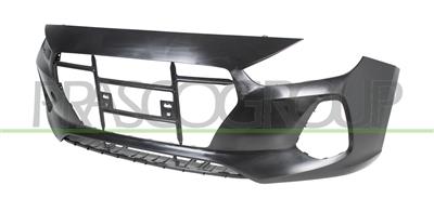 FRONT BUMPER-BLACK-SMOOTH FINISH TO BE PRIMED-WITH CUTTING MARKS FOR PDC